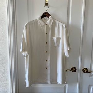 Tommy Bahama Cream Silk Dress Shirt